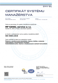 ISO 45001:2018 SK